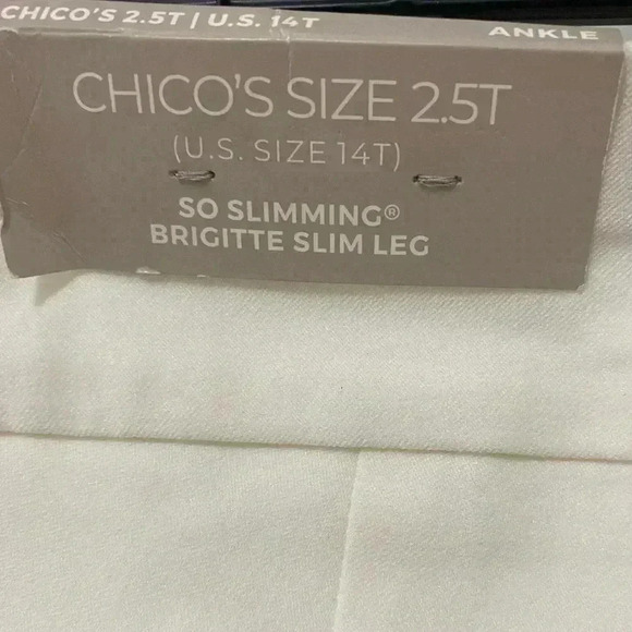 Chico’s Brigitte So Slimming Pants Size 14T - Picture 6 of 8